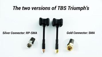 Kit de 2 antennes Triumph 5,8GHz (RP-SMA Male) TBS