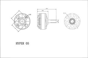 Moteur Xnova 2205 2600KV Hypersonic (X4)