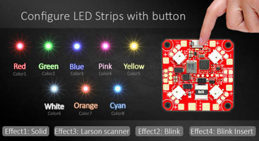 Platine LED simple rangé 'Lightning PDB' - FuriousFPV