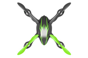 H107CHD Noir et Vert  avec caméra 2MP HD Mode 1 Hubsan