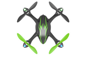 H107CHD Noir et Vert  avec caméra 2MP HD Mode 1 Hubsan