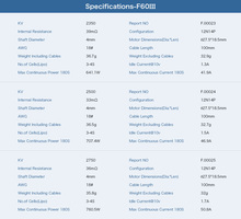 Moteur F60 III 2500Kv T-Motor
