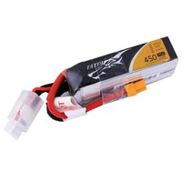 Lipo 450 mAh 75C 4S Tattu Pack Long Size pour châssis en H