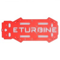 Pont supérieur en aluminium rouge (OPTION) pour TB250 Racer