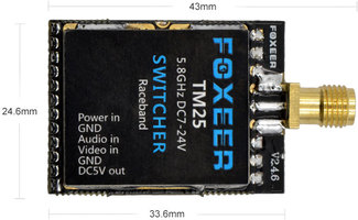 Emetteur video Foxeer TM25 Switcher - Pigtail (SMA)