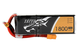 Lipo 1800mAh 11.1V 75C 3S Tattu