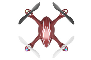 H107CHD Rouge avec caméra 2MP HD Mode 1 Hubsan