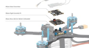 Emetteur vidéo XRotor Micro VT1 25-600mW - Hobbywing