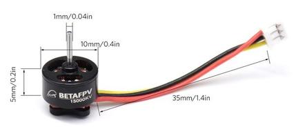 Moteurs Brushless 0703 15000 Kv (X4) BETAFPV