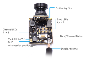 Caméra Z01 Mini AIO 5.8G OSD