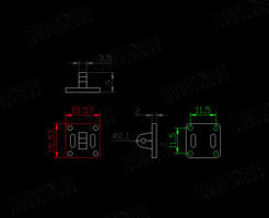 Support Vert pour mini caméra Diatone