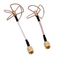 Set d'antennes FPV 5.8Ghz 3 lobes TX et 4 lobes TX/RX - Connecteur 21222