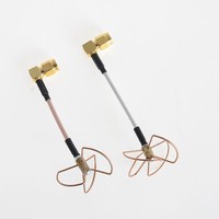 Set d'antennes FPV 5.8Ghz 3 lobes TX et 4 lobes TX/RX - Connecteur 21047