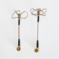 Set d'antennes FPV 5.8Ghz 3 lobes TX et 4 lobes TX/RX - Connecteur 20610