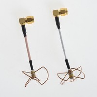 Set d'antennes FPV 5.8Ghz 3 lobes TX et 4 lobes TX/RX - Connecteur 20610