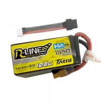 R-Line 1550mAh HV 100C 4S 15.2V Tattu avec prise équilibrage détachable