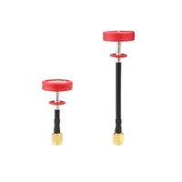 Set 2 antennes Pagoda 2 50mm RHCP Rouge 5.8Ghz Emax