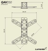 Chassis QAV250 V2 G10 Mini FPV Lumenier