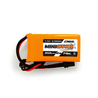 Lipo 350mah 2S 70C Ministar CNHL (X3)