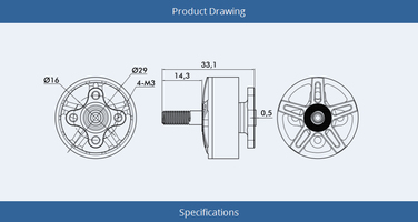 Moteur F80 2408 - 2200KV T-Motor