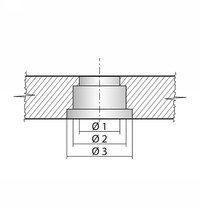 Hélice C-PROP 5x3 Rouge (x4) Graupner