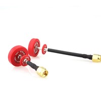 Set 2 antennes Pagoda 2 80mm RHCP Rouge 5.8Ghz Emax (X2)